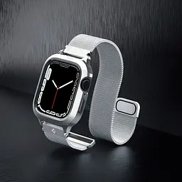 Ремінець Spigen Metal Fit Pro для Apple Watch 42/44/45mm Silver [ACS04584] [85168] - мініатюра 9
