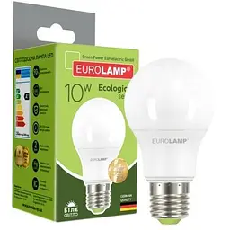 Лампочка Eurolamp LED А60 10W E27 4000K 220V (LED-A60-10274(P)) - мініатюра 3
