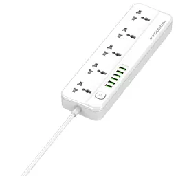 Фільтр живлення ProLogix Premium (PR-SC5614W) 2.5 кВт, 5 розеток, 6 USB AUTO ID, 2 м, білий - мініатюра 5