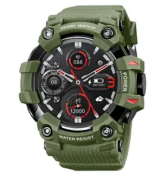 Смарт-годинник Skmei S231 силіконовий ремінець Army Green (16695)