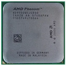 Процесор AMD Phenom X4 9500 (HD9500WCJ4BGD) (Socket AM2+, 4T, 2.2 ГГц, Tray) Б/в