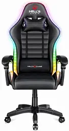 Комп'ютерне крісло Hell's HC-1003 LED RGB Black - мініатюра 2