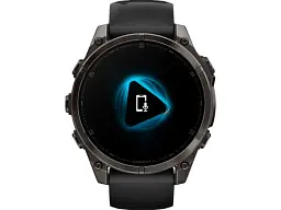 Спортивний годинник Garmin Fenix 8 47mm AMOLED Sapphire Carbon Gray DLC Titanium w. Black/Pebble Gray S. Band (010-02904-20/21) - мініатюра 9