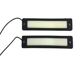 Денні ходові вогні ДХО гнучкі на скотчі 12v / 19 см / Яскраві / Білі 2 шт. (№20)