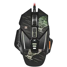 Ігрова миша Defender sTarx GM-390L з RGB підсвічуванням (7200dpi) 8 кнопок (Чорна) - мініатюра 2