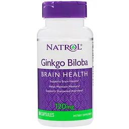 Гінкго білоба, Ginkgo Biloba, 120 мг, 60 капсул Natrol vit0002432