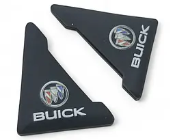 Захист кутів дверей BUICK 2 шт Гумові 45х58х47 мм на скотчі Чорні Посилені (протиударні чохли від сколів)