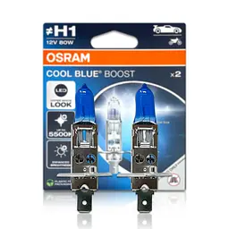 Комплект галогенових ламп OSRAM H1 62150CBB-2HB Cool Blue Boost 5500K 80W 12V P14.5S (2 шт)