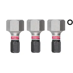 Біта SHOCKWAVE MILWAUKEE, Hex12, 25мм, (3шт)