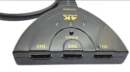 Перемикач комутатор HDMI 4K з 3 х в 1 порт спліттер switch (566194583) Чорний - мініатюра 5