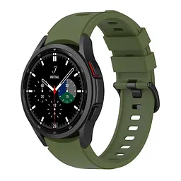 Ремінець для Samsung Galaxy Watch 5 44mm - зелений ширина кріплення 20мм силікон Watchbands RiccoOne (W25-0WB91937766) - мініатюра 2
