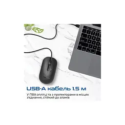 Мишка Promate CM-2400 USB Black (cm-2400.black) - мініатюра 5