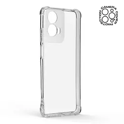 Прозрачный чехол для Motorola G24 с защитой камеры и усиленными бортами, тонкий, силиконовый, бесцветный, ударостойкий, противоударный бампер с закрытой камерой, ArmorStandart (ARM85599) - мініатюра 2