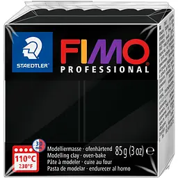 Пластика для біжутерії Professional Чорна 85г Fimo