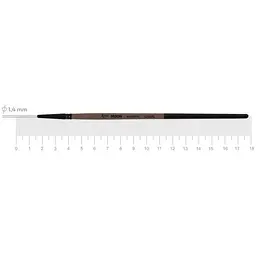 Пензель синтетика лайнер MOON 1203RL №1 коротка ручка Rosa