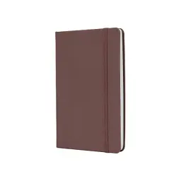 Книга записна Optima Magic А5, тверда обкладинка, гумка, білий блок, клітинка, коричнева (O27102-07)