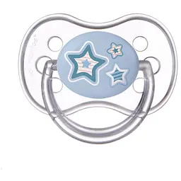 Пустушка Canpol babies Newborn baby силіконова кругла 6-18 міс. блакитна (22/563_blu)