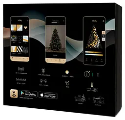 Twinkly Smart LED Гірлянда Twinkly Strings AWW 400, Gen II, IP44, довжина 32м, кабель чорний - мініатюра 2
