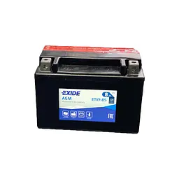 Акумулятор автомобільний EXIDE AGM 8Ah (+/-) (120EN) (ETX9-BS) - мініатюра 1