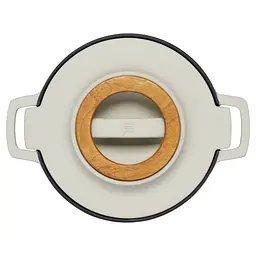 Каструля чавунна Fiskars Norden 4л колір береза, з кришкою (1071127) - мініатюра 4