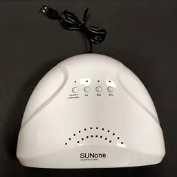 УФ лампа для гель-лаку SUN ONE LED UV Lamp 48 W для полімеризації, нарощування нігтів USB Біла - мініатюра 3