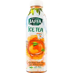 Чай холодний Jaffa Ice Tea чорний зі смаком персику з екстрактом листя стевії 500 мл