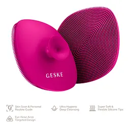 Щітка для обличчя GESKE Facial Brush 4 в 1 з тримачем бузкова - мініатюра 3