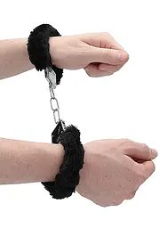Наручники Ouch! Handcuffs Furry (чорний) - мініатюра 6