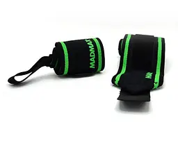 Кистьові бинти MadMax MFA-298 Wrist Wraps 18" Black/Green (пара) (MFA-298-U) - мініатюра 4