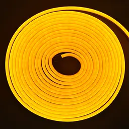 Набір гнучка неонова стрічка LED NEON YL-2, біла і жовта, 5 м, з блоком живлення 220–12 В - мініатюра 9