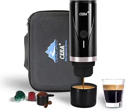 Портативная кофемашина CERA+ Máquina Travel Espresso Coffee Maker Outdoor для молотого кофе и капсул Nespresso