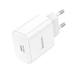 Мережевий зарядний пристрій Hoco C76A Pro Majestic single port PD30W charger білий - мініатюра 3