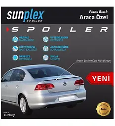 Спойлер багажника Лип Volkswagen Passat B7 2010-2014 SunPlex (SPO-2026106) - мініатюра 4