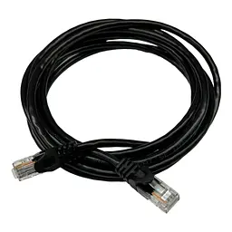 Патч-корд 0.25м UTP cat.5e, CCA, 24AWG, black GEAR (GPC-UTPCCARJ45-0.25B) - мініатюра 2