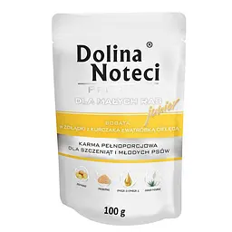 Консерви для собак Dolina Noteci Premium для цуценят дрібних порід 100 гр (курячі шлунки)