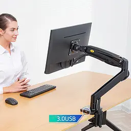 Настільний кронштейн для монітора поворотний, кріплення монітора до столу vesa North Bayou F-100A 22-35" - мініатюра 4