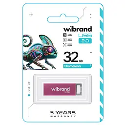 Flash Wibrand USB 2.0 Chameleon 32Gb Pink - мініатюра 2