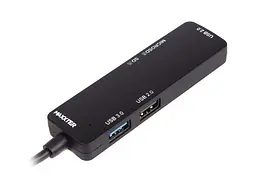 Мультипортовий адаптер Maxxter USB-C to 1xUSB3.0 2xUSB2.0 SD/TF (HU3C-3PTF-01) - мініатюра 2