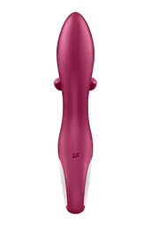 Вібратор-кролик із потрійним відростком Satisfyer Embrace me Berry, 2 мотори, діаметр 3,6 см - мініатюра 6