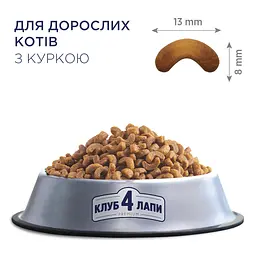 Сухий корм для кішок Club 4 Paws Преміум. Зі смаком курки 300 г (4820083909795) - мініатюра 2
