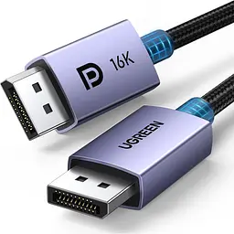 Кабель DisplayPort UGREEN DP118 2.1 16K 30 Гц 5 м чорний (45630)