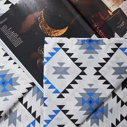 Простирадло Moon&Star Blue Mosaic Бязь Gold Люкс 180х220 см (MS-860000122) - мініатюра 3