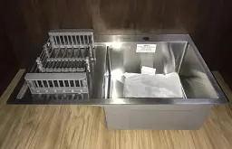 Мийка кухонна Kraft Handmade HS7849 BR права + кошик 780х490х230х3 мм 30412 - мініатюра 2