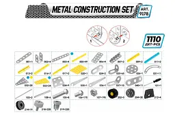 Конструктор металевий Мрія ТехноК 9178 1110 деталей - мініатюра 4