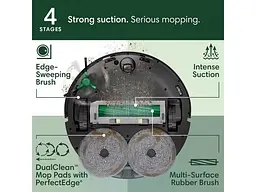 Робот пилосос iRobot Roomba Combo 505+ AutoWash dock Black (N185040) - мініатюра 10