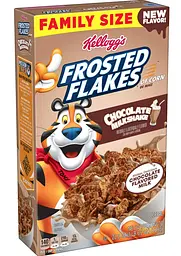 Сухий сніданок Kellogg's Frosted Flakes Chocolate Milkshake Family Size, 629г - мініатюра 2