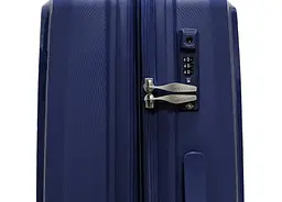 Валіза маленька S поліпропілен Airtex 223 58×40×22см 38л Темно-синій