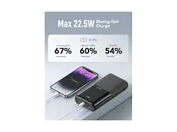Зовнішній акумулятор (Power Bank) VIYISI G3015 30000mAh 22,5W (X001XFVS1J) чорний - мініатюра 4