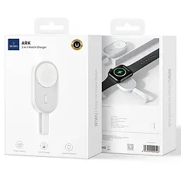 Портативний ЗП Power Bank WIWU Wi-M20 For Apple Watch 1200 mAh White - мініатюра 5