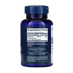 Магній Magnesium Caps 500 мг 100 вегетаріанських капсул - мініатюра 2